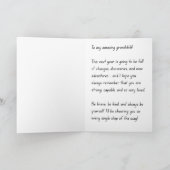 Heartfelt, Supportive Birthday card for Grandchild カード (内部)