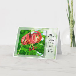 Heartfelt Sympathy on the Loss of Your Mom - Card カード
