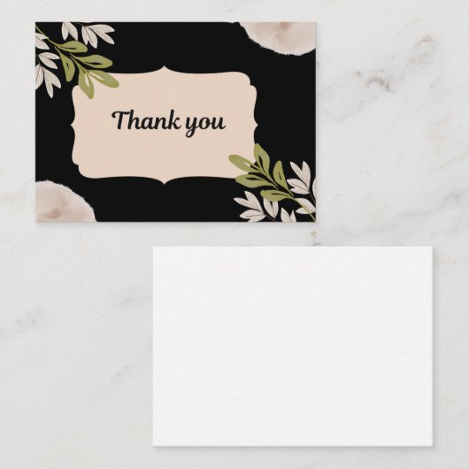 Heartfelt Thanks ノートカード (正面/裏面)