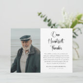 Heartfelt Thanks Funeral Photo & Message Sympathy  サンキューカード (スタンド正面)