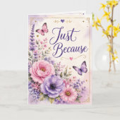 Heartfelt Thoughts - Just Because カード (黄色い花)