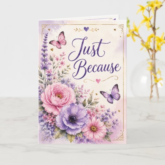 Heartfelt Thoughts - Just Because カード (黄色い花)