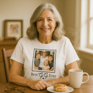 Heartful Best GiGi Ever Grandma Appreciation Photo Tシャツ