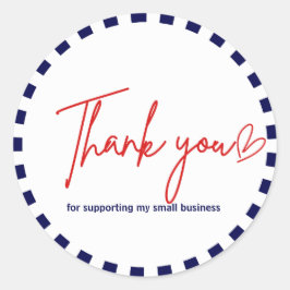 Heartful Business Thank You Labels ラウンドシール