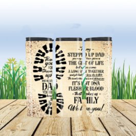 Heartful Thank You Message for Step Upパパ タンブラー