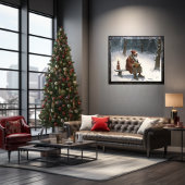 Heartful Wishes Black Santa's Nice List ポスター