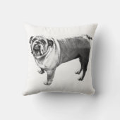 Hearth‑Side Bulldog Accent クッション (裏面)