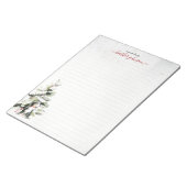 Hearthlight Notes 冬のあったかペット名入りデザイン ノートパッド (アングル)