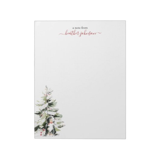 Hearthlight Notes 冬のぬくもり オリジナル犬グッズ ノートパッド (回転)