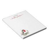 Hearthlight Notes 冬のロビン鳥のオーダーメイド ノートパッド (アングル)