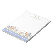 Hearthlight Notes 春のソフトメドウギンガムチェック ノートパッド (回転)