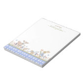 Hearthlight Notes 春のソフトメドウギンガムチェック ノートパッド (回転)