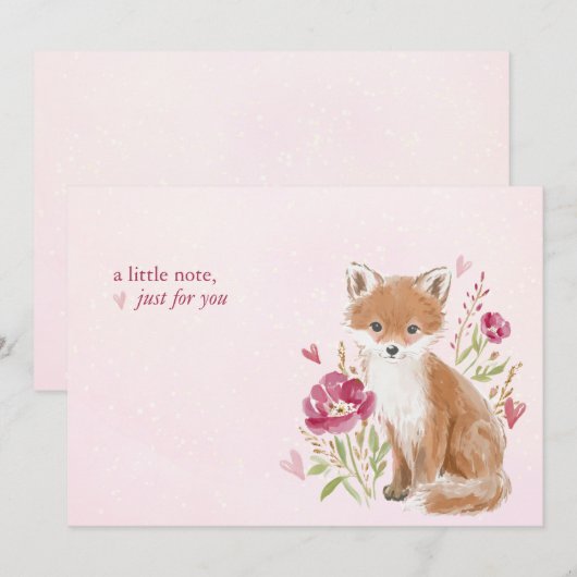 Hearthlight Notes A Little Love Romantic Winter ノートカード (正面/裏面)