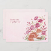 Hearthlight Notes A Little Love Romantic Winter ノートカード (正面/裏面)