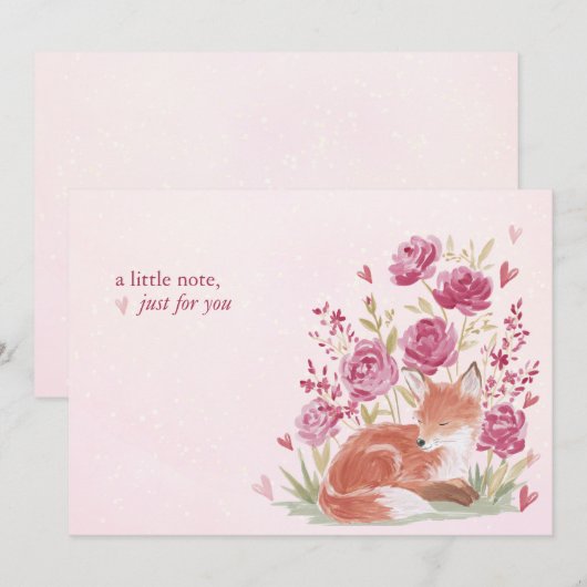 Hearthlight Notes A Little Love Romantic Winter ノートカード (正面/裏面)