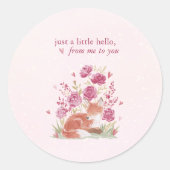 Hearthlight Notes A Little Love Romantic Winter ラウンドシール (正面)