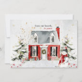 Hearthlight Notes Cozy Winter Home Personalized ノートカード (正面)