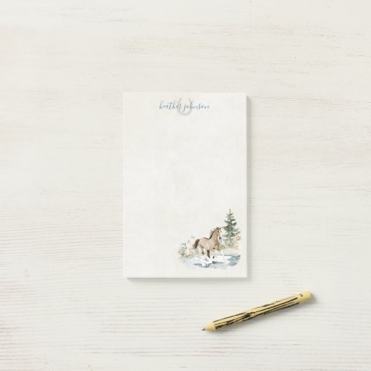 Hearthlight Notes Meadow & Mane Notes ポストイット (デスク上)