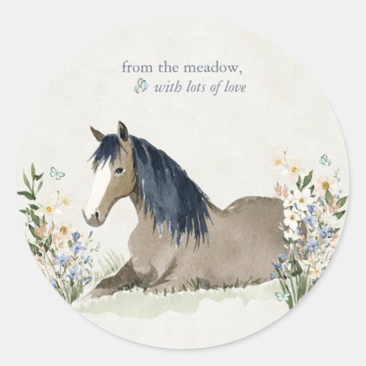 Hearthlight Notes Meadow & Mane Notes ラウンドシール (正面)