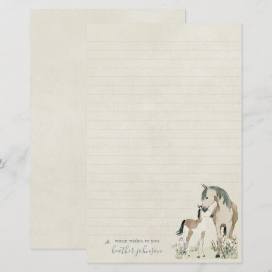 Hearthlight Notes Meadow & Mane Notes 便箋 (正面/裏面)