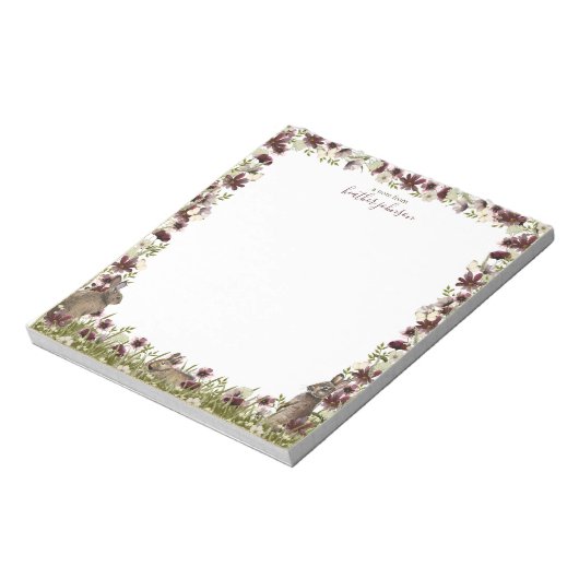 Hearthlight Notes Spring Meadow Bunny Notepad ノートパッド (回転)
