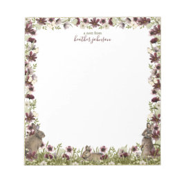 Hearthlight Notes Spring Meadow Bunny Notepad ノートパッド