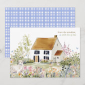 Hearthlight Notes Spring Soft Meadow Garden ノートカード (正面/裏面)