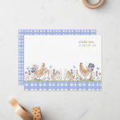 Hearthlight Notes Spring Soft Meadow Gingham ノートカード (正面/裏面インサイチュ)