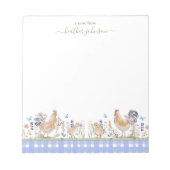 Hearthlight Notes Spring Soft Meadow Gingham ノートパッド (正面)