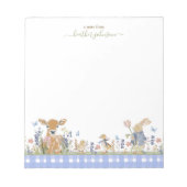 Hearthlight Notes Spring Soft Meadow Gingham ノートパッド (正面)