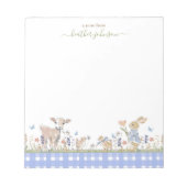 Hearthlight Notes Spring Soft Meadow Gingham ノートパッド (正面)