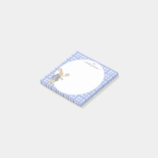 Hearthlight Notes Spring Soft Meadow Gingham ポストイット (アングル)