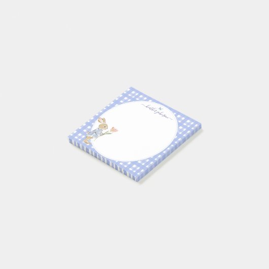 Hearthlight Notes Spring Soft Meadow Gingham ポストイット (アングル)