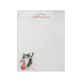 Hearthlight Notes Winter Cozy Kitten Personalized ノートパッド (回転)