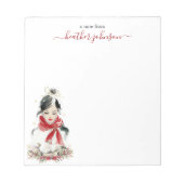 Hearthlight Notes Winter Cozy Kitten Personalized ノートパッド (正面)