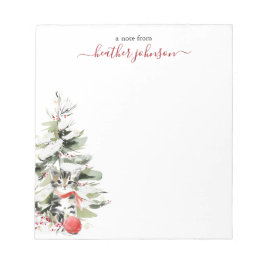 Hearthlight Notes Winter Cozy Kitten Personalized ノートパッド