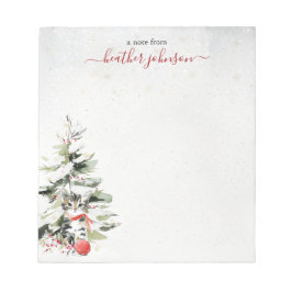 Hearthlight Notes Winter Cozy Kitten Personalized ノートパッド