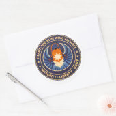 Heartland Blue Wing Alliance MissouriSticke ラウンドシール (封筒)