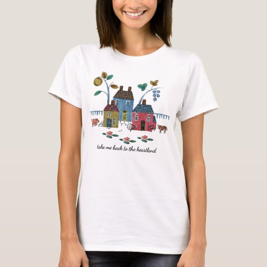 Heartland Cozy Americana Vintage Country Style Tシャツ (正面)