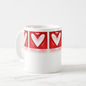 HeartPatternのマグ コーヒーマグカップ (正面左)