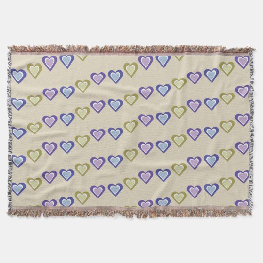 Hearts スローブランケット (正面)