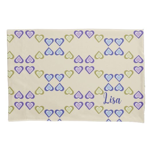 Hearts 枕カバー (正面)