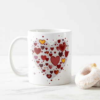 Hearts allover コーヒーマグカップ