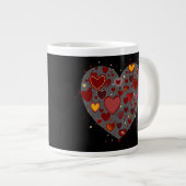 Hearts allover ジャンボコーヒーマグカップ (正面右)