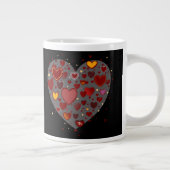 Hearts allover ジャンボコーヒーマグカップ (右)