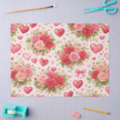 Hearts and Roses  薄葉紙 (クラフト)