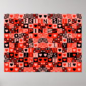 Hearts and Words Art ポスター (正面)