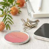 Hearts at Home: Sunset Gradient Ombre キーホルダー (側面)