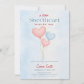 Hearts balloons  Baby Shower  Invitation 招待状 (正面)