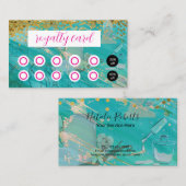 Hearts Beauty Salon Spa Loyalty ロイヤリティカード (正面/裏面)